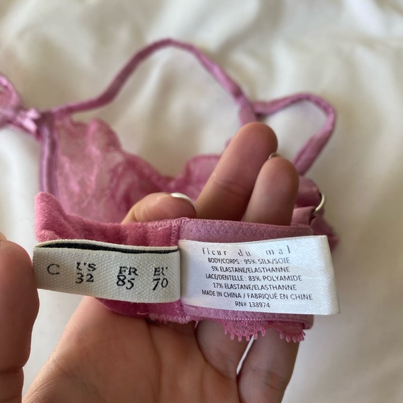 Fleur Du Mal Gardenia Lace Demi Bra - Picture 3 of 6